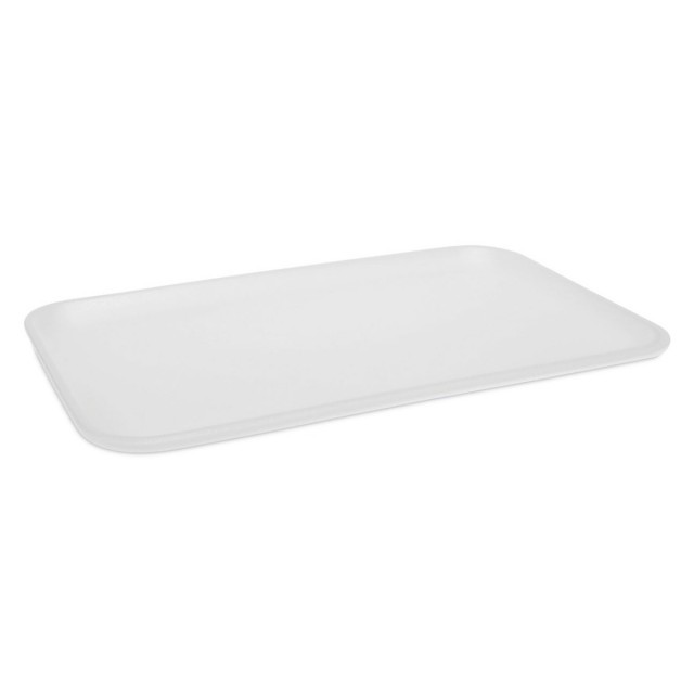 Pactiv Foam 16S Supermarket Tray White, 11.5 Length x 7 Width | 250/Case